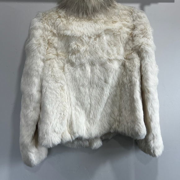 80s Vintage Glam Rabbit Fur Coat - Picture 2 of 15
